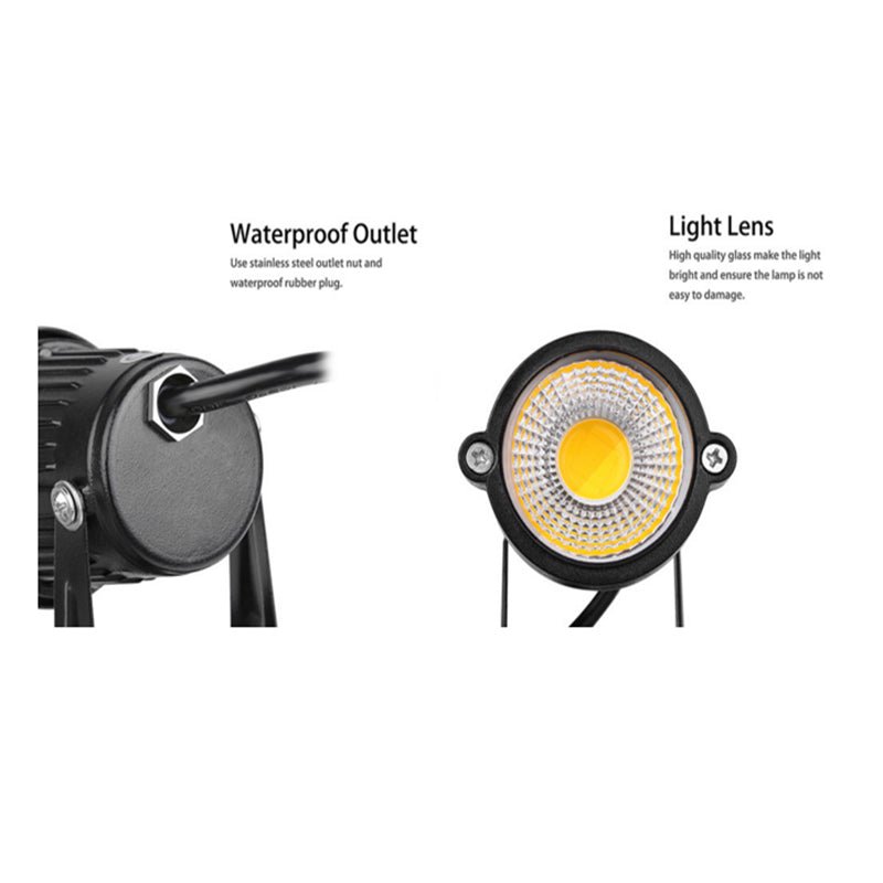 Home & Garden > Garden Lights - 10PCS LED Spotlights Landscape Warm light Lamp Waterproof Outdoor Garden Yard 12V - Garden Yard