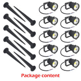 Home & Garden > Garden Lights - 10PCS LED Spotlights Landscape Warm light Lamp Waterproof Outdoor Garden Yard 12V - Garden Yard