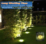 Home & Garden > Garden Lights > In - Ground Lights - 8 Pack LED Solar Pathway Lights Outdoor Solar Ground Lights (Warm White) - Garden Yard