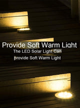 Home & Garden > Garden Lights > In - Ground Lights - 8 Pack LED Solar Pathway Lights Outdoor Solar Ground Lights (Warm White) - Garden Yard