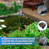 Home & Garden > Garden Tools > Gardening Accessories - Fish Pond Liner 3 x 4.6m x 0.5mm Garden Pool Membrane Reinforced - Garden Yard