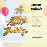 Home & Garden > Garden Tools > Gardening Accessories - Happy Birthday Neon Sign Hanging Glowing Party Decoration - Garden Yard