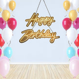 Home & Garden > Garden Tools > Gardening Accessories - Happy Birthday Neon Sign Hanging Glowing Party Decoration - Garden Yard