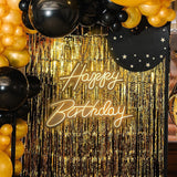 Home & Garden > Garden Tools > Gardening Accessories - Happy Birthday Neon Sign Hanging Glowing Party Decoration - Garden Yard