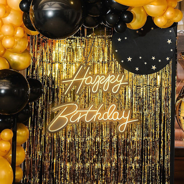 Home & Garden > Garden Tools > Gardening Accessories - Happy Birthday Neon Sign Hanging Glowing Party Decoration - Garden Yard