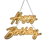 Home & Garden > Garden Tools > Gardening Accessories - Happy Birthday Neon Sign Hanging Glowing Party Decoration - Garden Yard