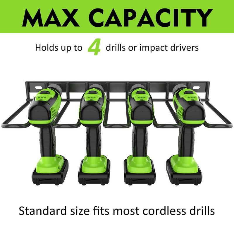 Home & Garden > Garden Tools > Gardening Accessories - Power Tool Tools Organizer Drill Holder Wall Mount Drill Rack Garage Storage Drill Organizer - Garden Yard