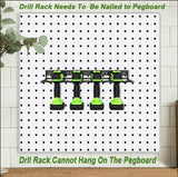 Home & Garden > Garden Tools > Gardening Accessories - Power Tool Tools Organizer Drill Holder Wall Mount Drill Rack Garage Storage Drill Organizer - Garden Yard