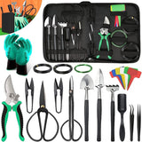 Home & Garden > Garden Tools > Gardening Tools - 24 - Piece Bonsai Tree Tool Kit for Gardening Starters – Complete Bonsai Care Set with Organizer Bag - Garden Yard