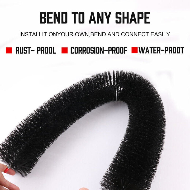 Home & Garden > Garden Tools > Gardening Tools - 98x10cm 24Pc Gutter Brush Roof Leaf Guard Heavy Duty Twigs Filter Home Garden - Garden Yard