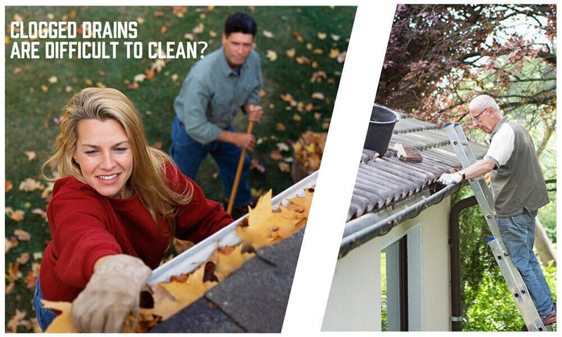 Home & Garden > Garden Tools > Gardening Tools - 98x10cm 24Pc Gutter Brush Roof Leaf Guard Heavy Duty Twigs Filter Home Garden - Garden Yard