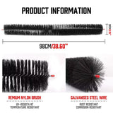 Home & Garden > Garden Tools > Gardening Tools - 98x10cm 24Pc Gutter Brush Roof Leaf Guard Heavy Duty Twigs Filter Home Garden - Garden Yard