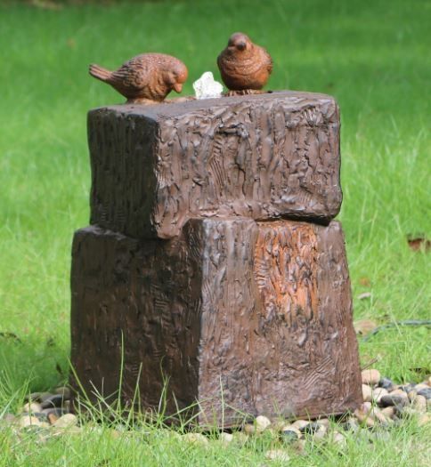 Home & Garden > Garden Tools > Gardening Tools - Dicky Bird Fountain with LED - Garden Yard