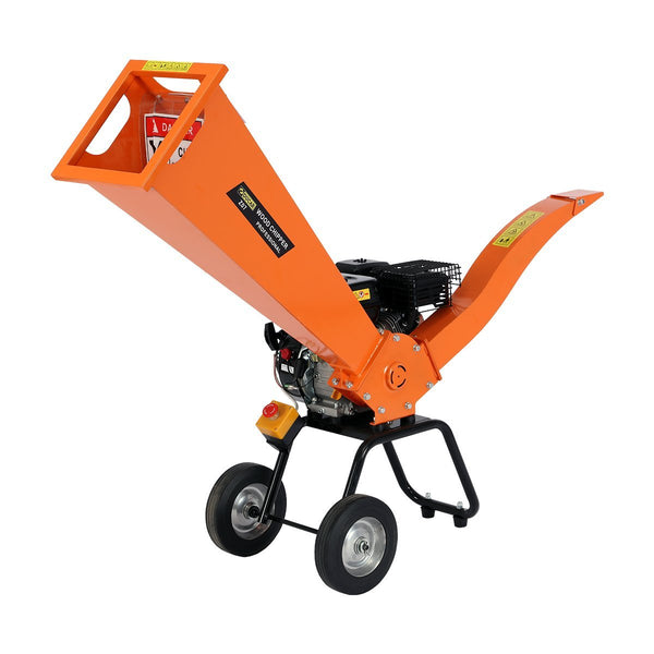 Home & Garden > Garden Tools > Gardening Tools - Ducar 7hp Wood Chipper Shredder Mulcher Grinder Petrol Orange - Garden Yard