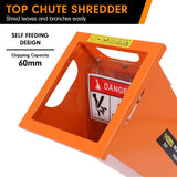 Home & Garden > Garden Tools > Gardening Tools - Ducar 7hp Wood Chipper Shredder Mulcher Grinder Petrol Orange - Garden Yard