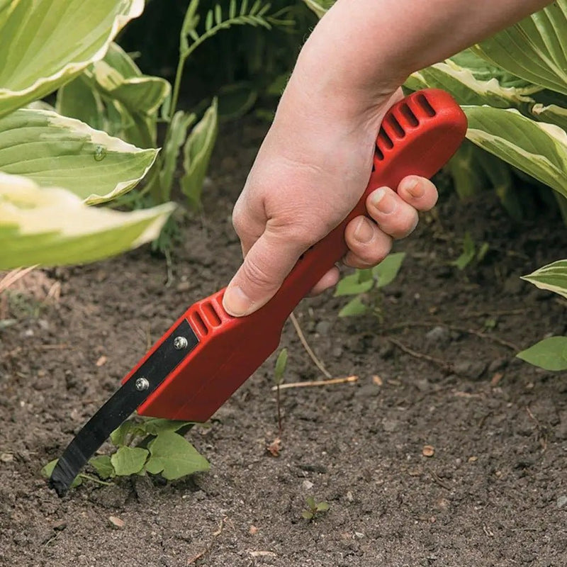 Home & Garden > Garden Tools > Gardening Tools - Red Garden Hand Weeder Tool Set - 2 - Piece Set, Fork Tips for Efficient Weeding, Ergonomic Design - Garden Yard