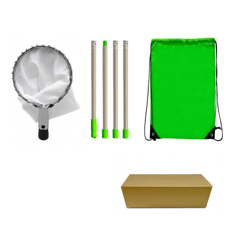 Home & Garden > Garden Tools > Gardening Tools - Telescoping Fruit Picker - Apple, Peach, Persimmon Harvesting Tool with Collection Bag, High Reach Fruit Catcher 1.6m - Garden Yard