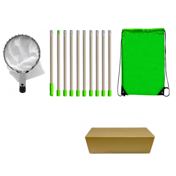Home & Garden > Garden Tools > Gardening Tools - Telescoping Fruit Picker - Apple, Peach, Persimmon Harvesting Tool with Collection Bag, High Reach Fruit Catcher 4m - Garden Yard