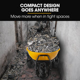 Home & Garden > Garden Tools > Spreaders & Wheelbarrows - Baumr - AG 40V Battery Powered Wheelbarrow Motorised Electric, 100L Bucket Volume, 3 Wheel, 260KG, Lifting Bucket - Garden Yard