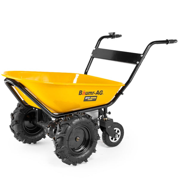 Home & Garden > Garden Tools > Spreaders & Wheelbarrows - Baumr - AG 40V Battery Powered Wheelbarrow Motorised Electric, 100L Bucket Volume, 4 Wheel, 260kg Capacity - Garden Yard