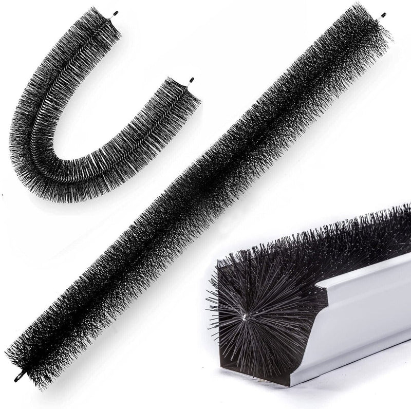 Home & Garden > Green Houses - 12x Gutter Brush Roof Leaf Guard Heavy Duty Twigs Filter - Garden Yard