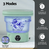 Home & Garden > Green Houses - Devanti Portable Washing Machine 8L Green - Garden Yard