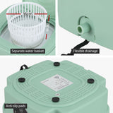 Home & Garden > Green Houses - Devanti Portable Washing Machine 8L Green - Garden Yard