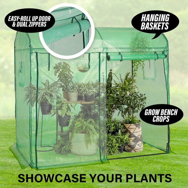 Home & Garden > Green Houses - Garden Greenhouse Shed PE Cover Only 200cm Dome - Garden Yard