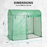 Home & Garden > Green Houses - Garden Greenhouse Shed PE Cover Only 200cm Dome - Garden Yard