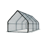 Home & Garden > Green Houses - Greenfingers Greenhouse 270x92cm Flower Garden Shed PVC Cover Frame Green House - Garden Yard