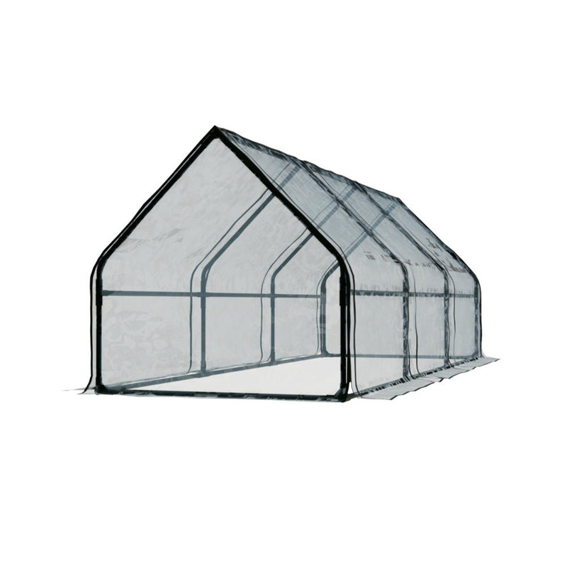 Home & Garden > Green Houses - Greenfingers Greenhouse 270x92cm Flower Garden Shed PVC Cover Frame Green House - Garden Yard