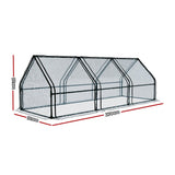Home & Garden > Green Houses - Greenfingers Greenhouse 270x92cm Flower Garden Shed PVC Cover Frame Green House - Garden Yard