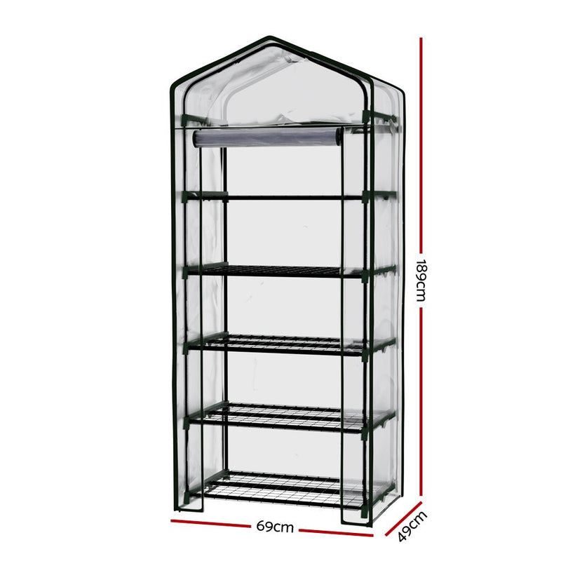 Home & Garden > Green Houses - Greenfingers Greenhouse 5 Tiers Mini Green House Garden Bed Planter Box 1.9x0.7x0.5M - Garden Yard