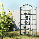 Home & Garden > Green Houses - Greenfingers Greenhouse 5 Tiers Mini Green House Garden Bed Planter Box 1.9x0.7x0.5M - Garden Yard