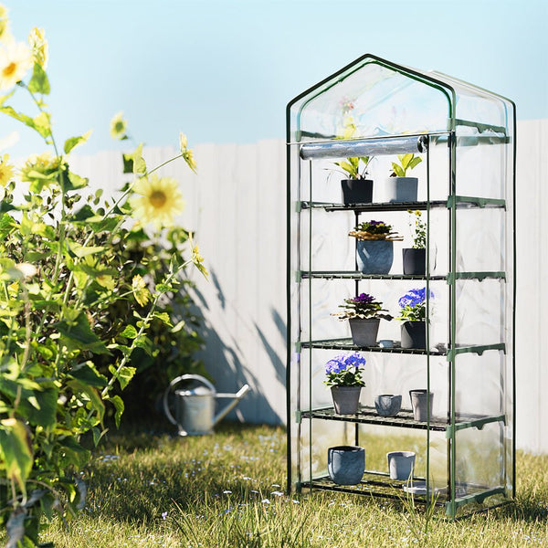 Home & Garden > Green Houses - Greenfingers Greenhouse 5 Tiers Mini Green House Garden Bed Planter Box 1.9x0.7x0.5M - Garden Yard