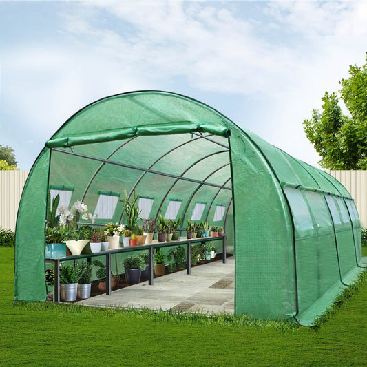 Home & Garden > Green Houses - Greenfingers Greenhouse 6MX3M Garden Shed Green House Storage Tunnel Plant Grow - Garden Yard