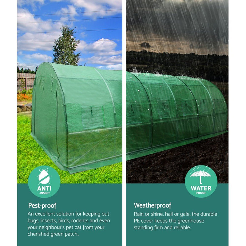 Home & Garden > Green Houses - Greenfingers Greenhouse 6MX3M Garden Shed Green House Storage Tunnel Plant Grow - Garden Yard