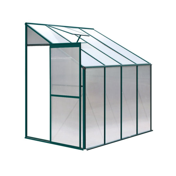 Home & Garden > Green Houses - Greenfingers Greenhouse Aluminium Green House Garden Polycarbonate 2.52x1.27M - Garden Yard