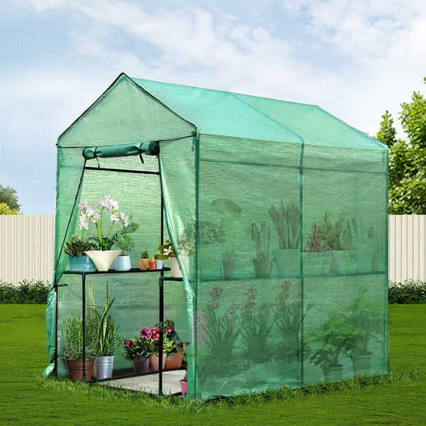 Home & Garden > Green Houses - Greenfingers Greenhouse Garden Shed Green House 1.9X1.2M Storage Plant Lawn - Garden Yard