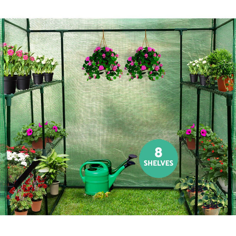 Home & Garden > Green Houses - Greenfingers Greenhouse Green House Tunnel 2MX1.55M Garden Shed Storage Plant - Garden Yard