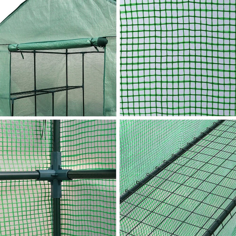 Home & Garden > Green Houses - Greenfingers Greenhouse Green House Tunnel 2MX1.55M Garden Shed Storage Plant - Garden Yard