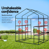 Home & Garden > Green Houses - Greenfingers Greenhouse Green House Tunnel 2MX1.55M Garden Shed Storage Plant - Garden Yard