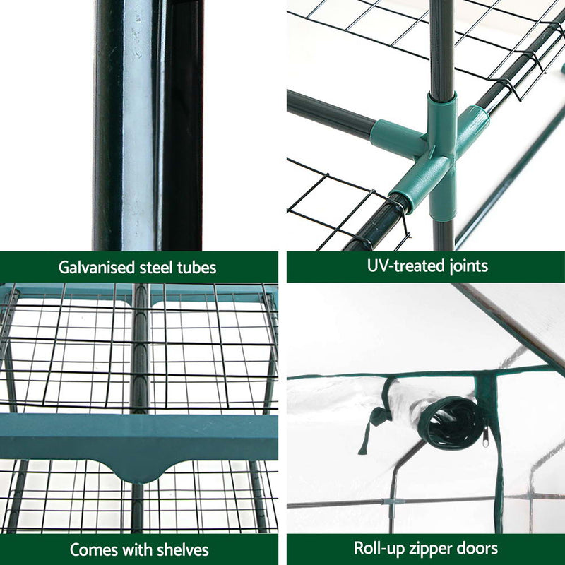 Home & Garden > Green Houses - Greenfingers Mini Greenhouse Garden Shed Green House Tunnel Plant Flower Storage - Garden Yard