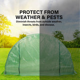 Home & Garden > Greenhouses > Greenhouses & Accessories - Garden Greenhouse Shed PE Cover Only 400cm Dome Tunnel - Garden Yard
