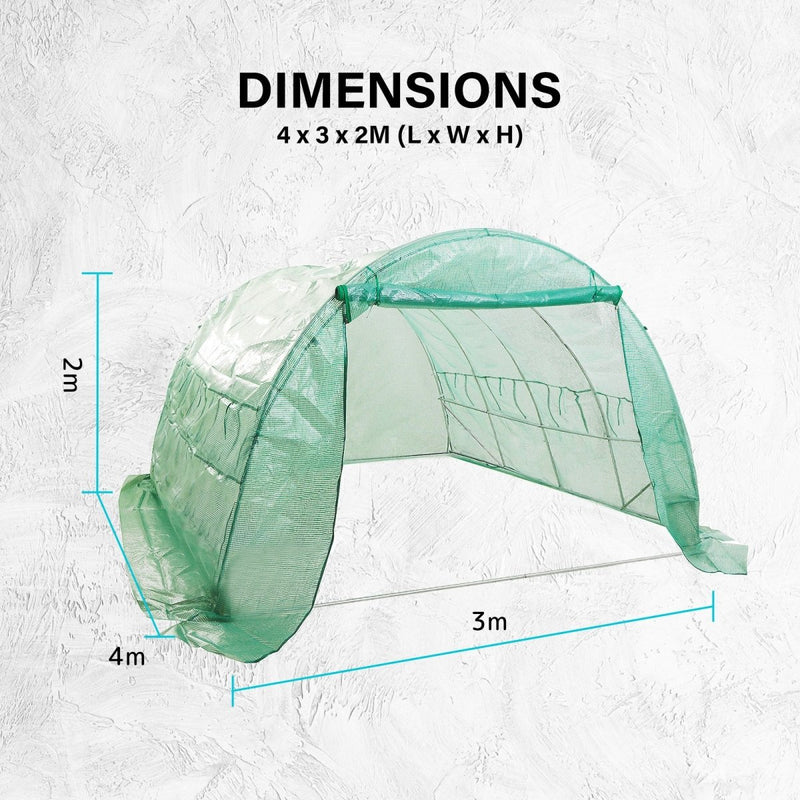 Home & Garden > Greenhouses > Greenhouses & Accessories - Garden Greenhouse Shed PE Cover Only 400cm Dome Tunnel - Garden Yard
