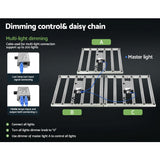 Home & Garden > Greenhouses > Greenhouses & Accessories - Green Fingers 7200W Grow Light LED Full Spectrum Indoor Plant All Stage Growth - Garden Yard