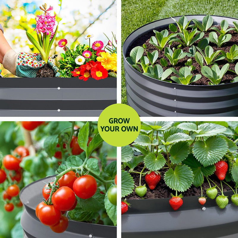 Home & Garden > Greenhouses > Greenhouses & Accessories - Green Fingers Garden Bed 80X68cm Planter Box - Garden Yard