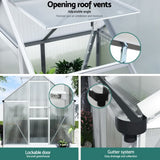 Home & Garden > Greenhouses > Greenhouses & Accessories - Green Fingers Greenhouse Aluminium Polycarbonate Premium Garden Storage Shed 3.1Mx1.9Mx2.0M - Garden Yard