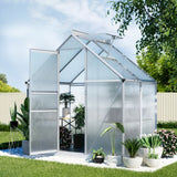 Home & Garden > Greenhouses > Greenhouses & Accessories - Green Fingers Greenhouse Aluminium Polycarbonate Premium Garden Storage Shed 3.1Mx1.9Mx2.0M - Garden Yard
