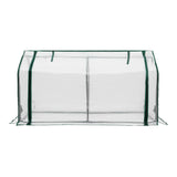 Home & Garden > Greenhouses > Greenhouses & Accessories - Green Fingers Mini Greenhouse PE Cover Green House Roll - Up Zippered Door 1.2x0.5x0.6M - Garden Yard